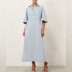 chinese dress ladies Zimmermann Luna applique midi dress  Luisa World